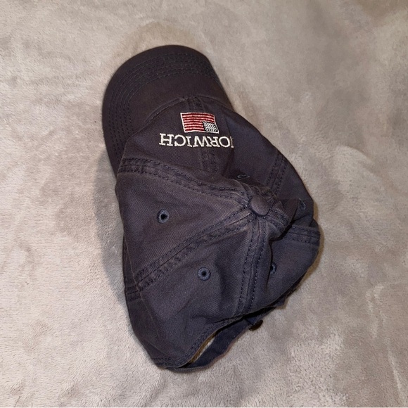 Navy Norwich Baseball Cap with American Flag - Adjustable Strap - Picture 5 of 6